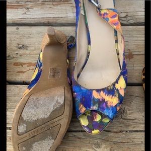 Vintage Nine West open toe.  Fun colours and will go with anything.